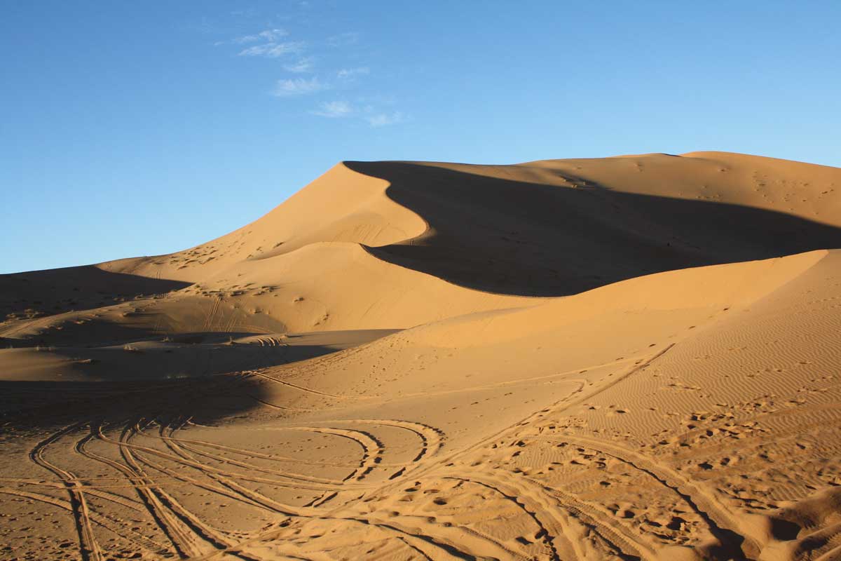 Il deserto del Sahara e le dune dell'Erg Chebbi